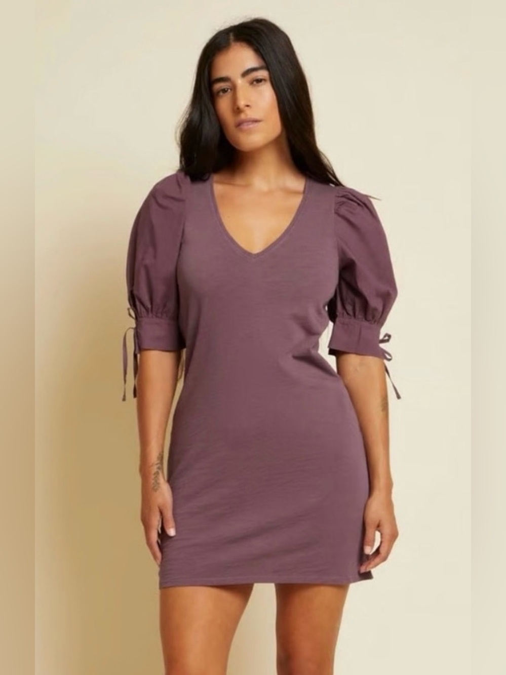 Nation LTD Mauve Morton Prima Cotton Dress Size XS